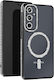 Avizar Diamond Case for Samsung Galaxy A55 Magsafe Around Strass Black
