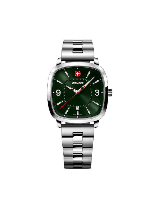 Wenger Vintage Men's Watch Battery with Silver ...