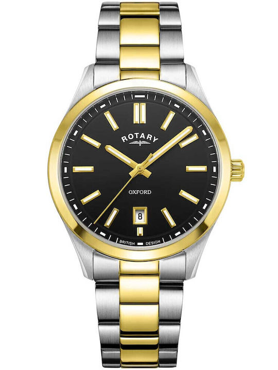 Rotary Uhr Batterie mit Metallarmband