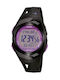 Casio Digital Men's Watch Chronograph Battery with Black Rubber Strap