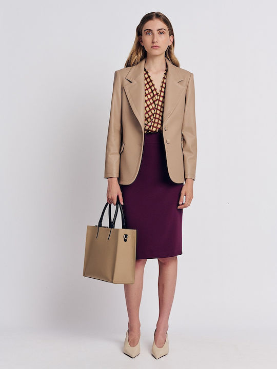 アウターその他 Michael Kors Woman Blazer Hazel MF4108YENX 244 Crepe Blazer | Michael Kors [IN]