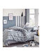 Woman's Fashion Duvet Cover Set Queen with 2 Pillowcases 220x240 Gray