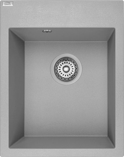 Laveo Drop-In Spüle aus Verbundgranulat B39xT50cm Gray