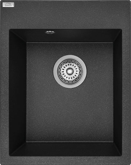 Laveo Monchichi Sbo_710y Chiuvetă De Bucătărie Drop-In Din Granit Lichid L39xL50cm Neagră