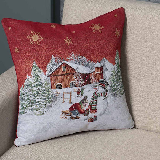 Cotone Коледна Декоративна Калъфка Квадратна 45x45cm