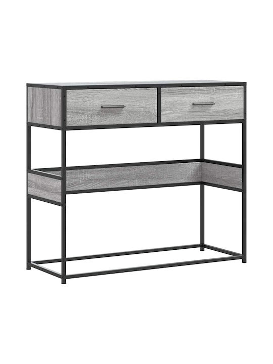 Metal Console Table Γκρίζο Σονόμα L90xW35xH80cm