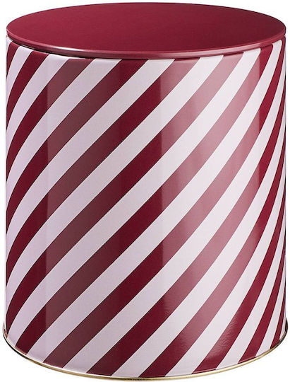 Butlers Grove Christmas Cookie Jar Metallic Red