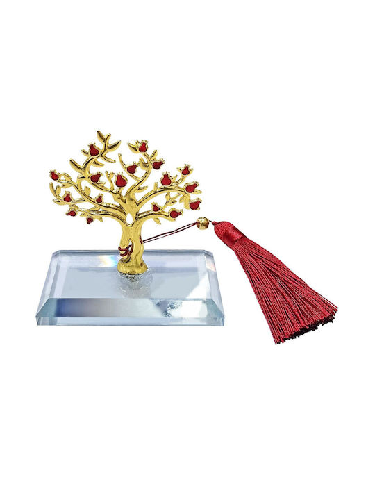 Crystal Tabletop Pomegranate Tree Charm 0900085