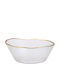 Jk Home Dekor Glas-Schale Gold 15x5,5cm