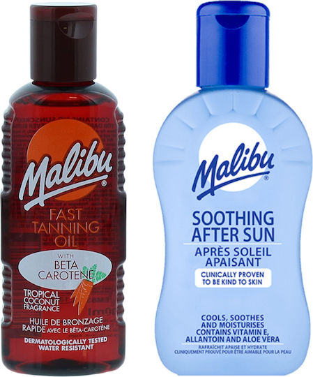 Ulei de bronzare Malibu 100ml + Balsam după plajă 100ml