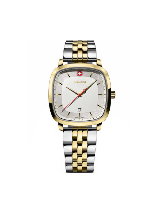 Wenger Vintage Men's Watch Battery with Gold Me...