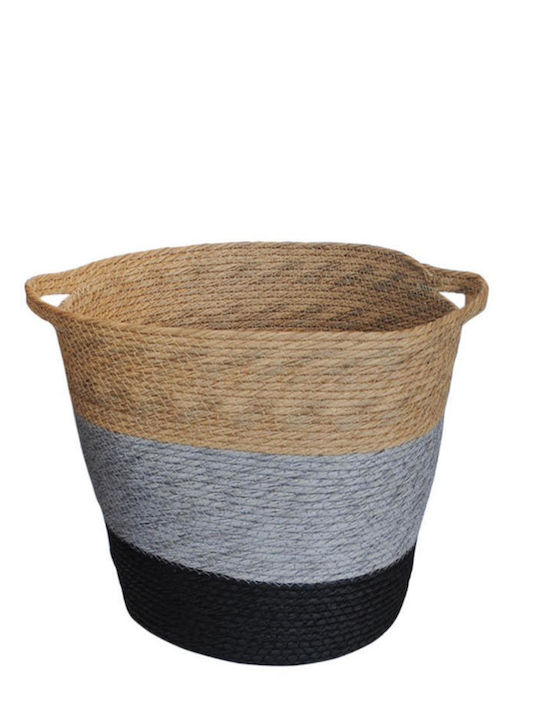 Three-tone Wicker Basket 33x33