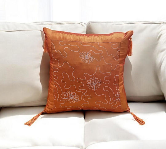 Linea Home Puzzle Brown Decorative Pillow Case 40x40cm