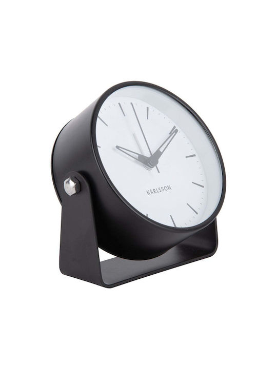 Karlsson Tabletop Clock with Alarm Black