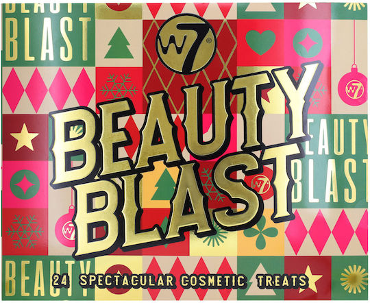 W7 Cosmetics Beauty Blast Σετ Μακιγιάζ Advent Calendar για Πρόσωπο, Μάτια & Χείλη 23τμχ