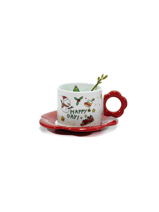General Trade Weihnachtliche Becher Porzellan Weiß Weihnachtlich Becher Porzellan Weiß