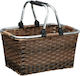 Rattan Picnic Basket H25x41.5x30cm