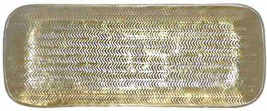 Parallel Moss Aluminum Tray Herringbone 16x41.5cm In277 Homeguru In277