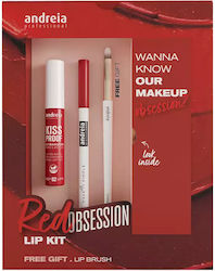 Andreia Professional Red Obsession Set de machiaj pentru față și corpBuze 3buc Andreia Professional Red Obsession Set de machiaj pentru față și corpBuze 3buc
