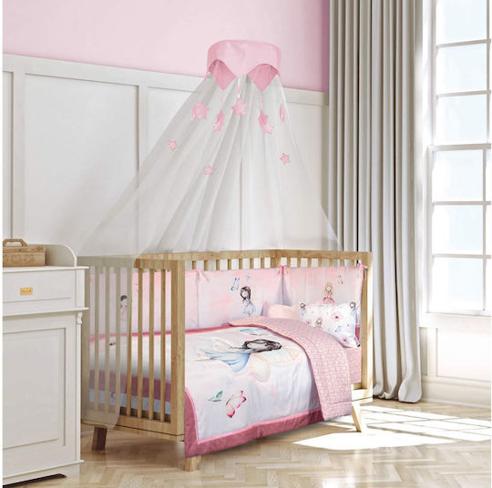 Greenwich Polo Club Crib Bumpers Classic Inside Pink/dusty Rose 45x195cm