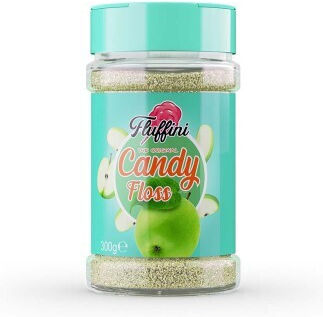 Green Crystal Sugar Apple Flavor Cotton Candy 300g Fluffini