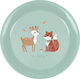 Die Spiegelburg Baby Food Plate Animals of the Forest made of Plastic Turquoise