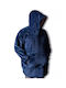 Silk Fashion Κουβέρτα Sherpa με Μανίκια Blue