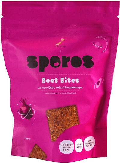 Beetroot Chia Flaxseed Crackers Sugar-Free 100g Sporos