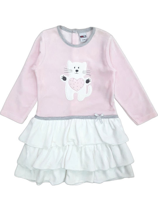 Children's Dress Long Sleeve Pink