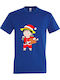Kinder-T-Shirt Royal Blue Merry Christmas From Monkey D. Luffy One Piece