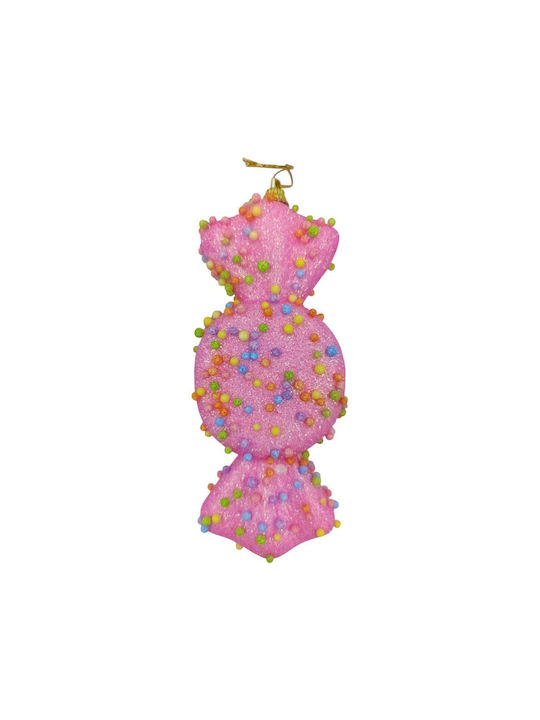 Hanging Ornament Candy Plastic Pink 6x15cm