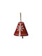 Hängendes Glocke Ornament Metallisch 18x18cm