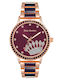 Juicy Couture Women's Watch with Pink Gold Metal Bracelet