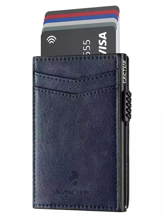 Portofel bărbătesc Cărți cu RFID Albastru