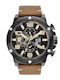 Visetti Men's Watch 48mm Battery with Brown Metal Bracelet