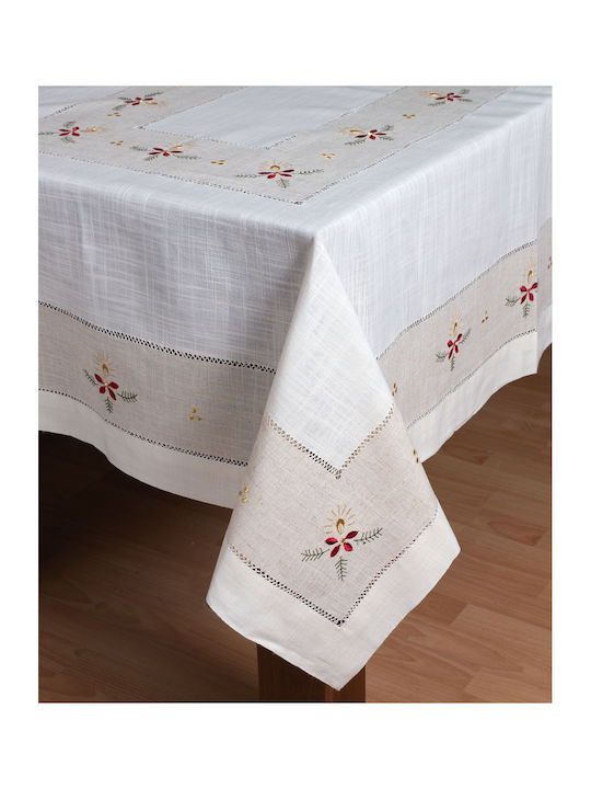 Silk Fashion Christmas Tablecloth Fabric L170xW170cm.