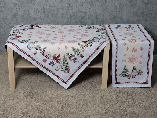 Cotone Set Christmas Tablecloths Square 2pcs