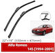 Bosch Aerotwin Wiper Blades Front Set 3398000004 Alfa Romeo 145 1994-2001 Front Set 55cm 48cm 22" + 19" 2 Pieces