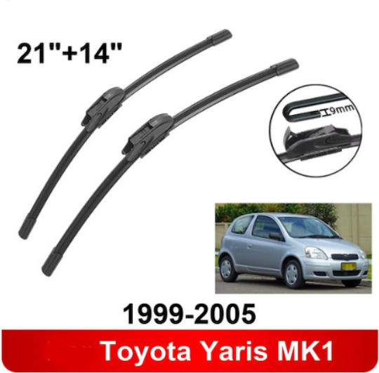 Bosch Aerotwin 3398000017 Front Wiper Blades Set for Toyota Yaris 1999~2005 Mk1 Set 53cm 35cm 21" & 14" 2 Pieces