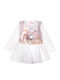 Girls Dress Long Sleeve Tulle White
