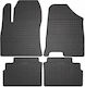 Frogum Set Front and Back Car Mats 4 Pieces for Hyundai Kona 2022 Black