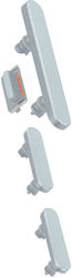 Clappio Power Volume Mute Button for iPhone 15 15 Plus Blue