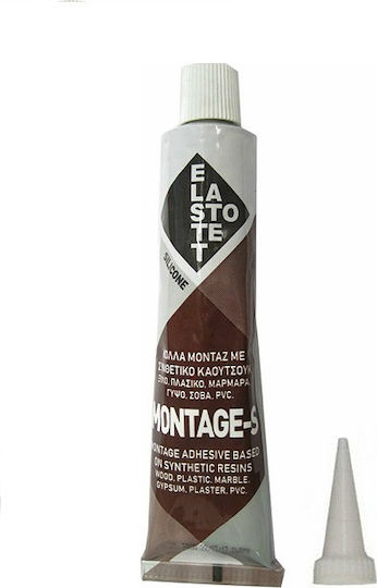 Elastotet Montage S Κατασκευαστική Κόλλα Διάφανη 80ml