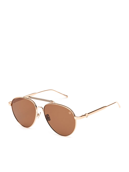 Belstaff Feminini Ochelari de soare cu Rose Gold Cadru și Maro Lentilă
