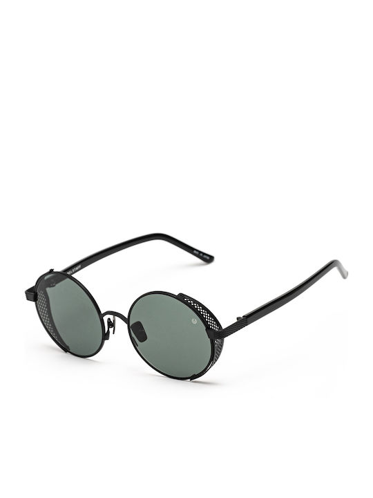 Belstaff Unisex Γυαλιά Ηλίου με Μαύρο Μεταλλικό Σκελετό και Πράσινο Φακό