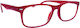 Lumia Optics Reading Glasses +2.25 in Red color REDCPR2401C2225