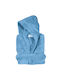 Das Home Παιδικό Μπουρνούζι Light Blue με Κουκούλα