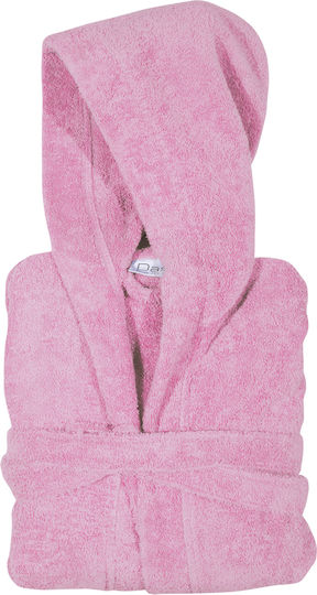 Das Home Παιδικό Μπουρνούζι Pink Nude με Κουκούλα