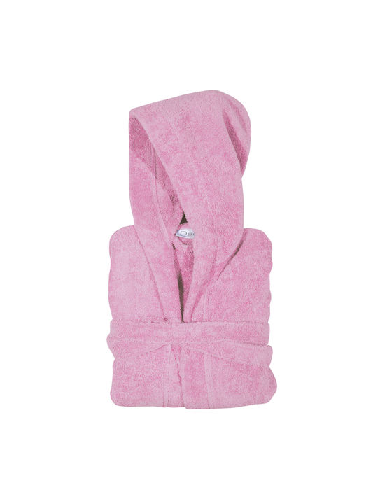 Das Home Παιδικό Μπουρνούζι Pink Nude με Κουκούλα
