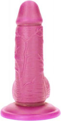 Toyz4lovers Ρεαλιστικό Dildo με Όρχεις και Βεντούζα Φούξια 15cm